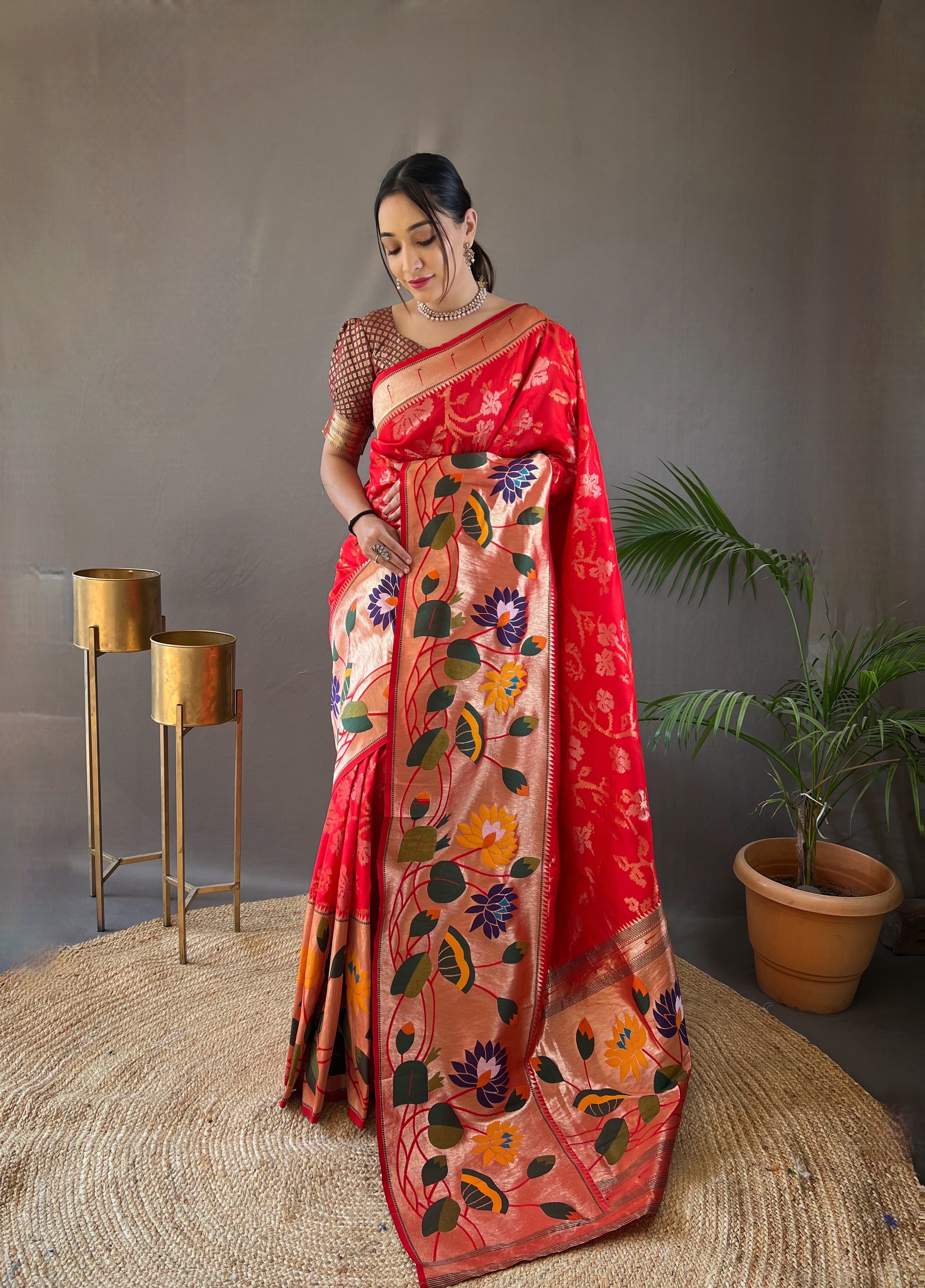 RED Silk SAREE