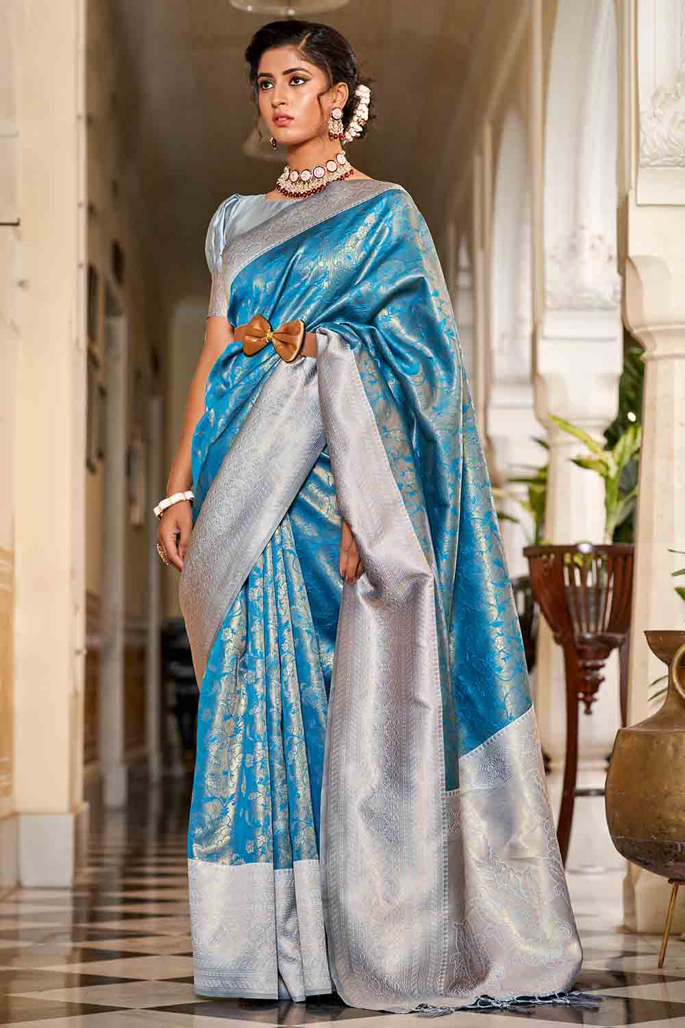 Buy Baby Purple Cotton Chikankari Saree Nitaraa