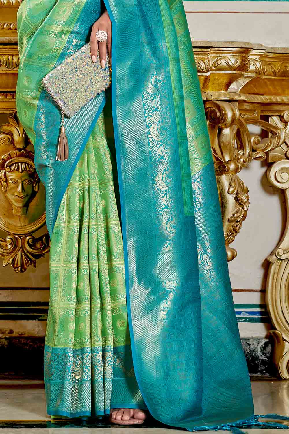 Buy Bright Yellow Cotton Chikankari Saree Nitaraa