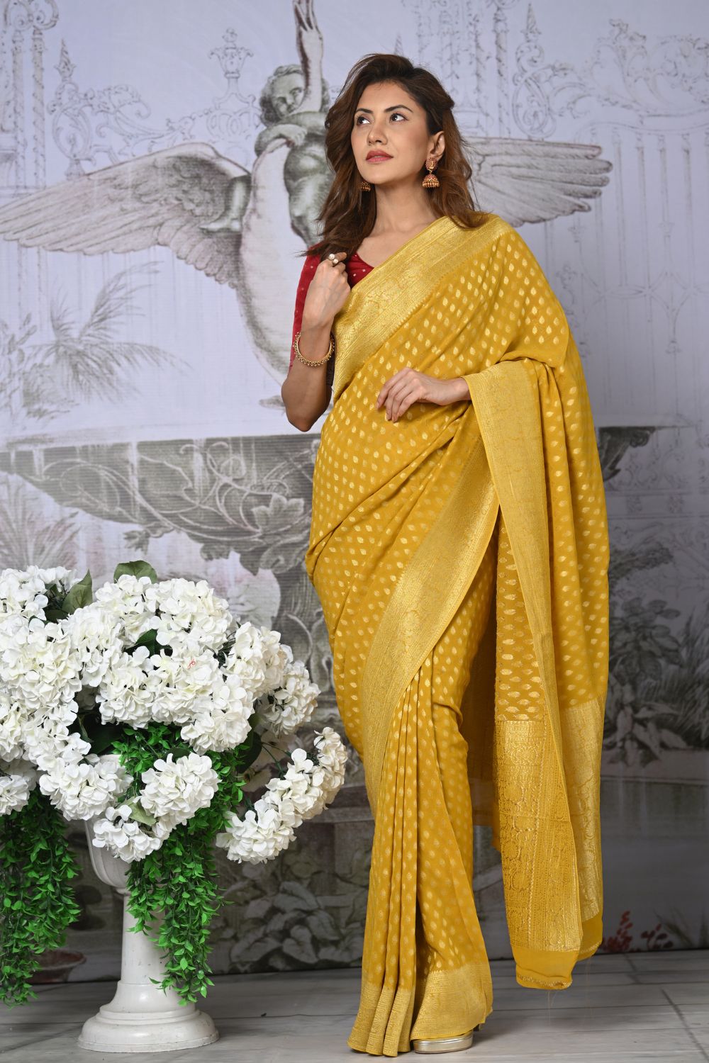 Buy Purple Silk Saree With Blouse Piece Nitaraa