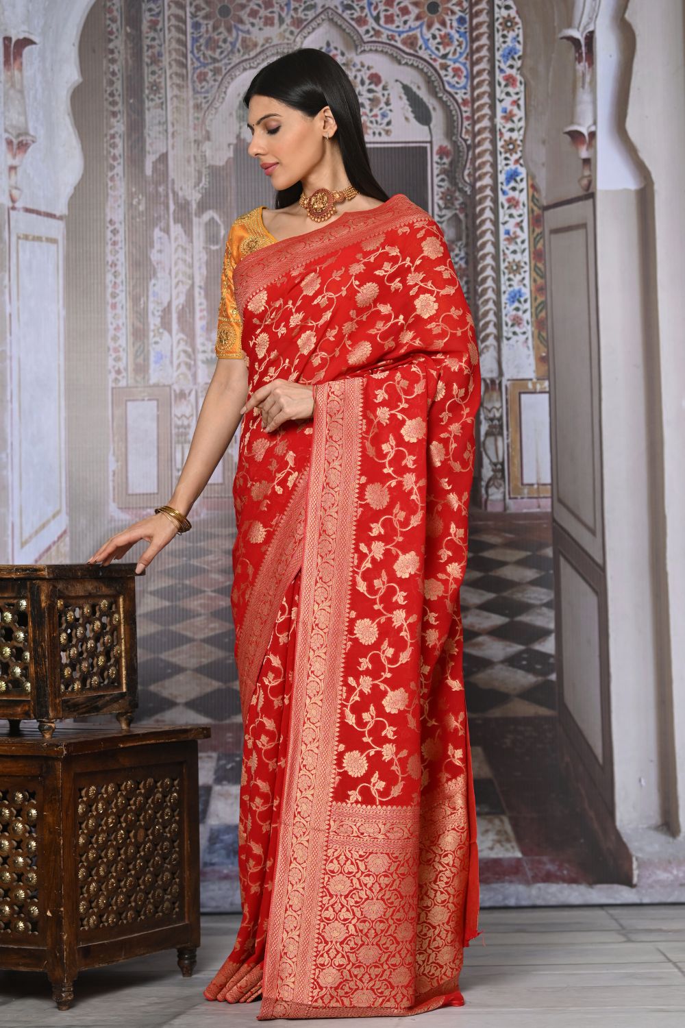 Buy Purple Silk Saree With Blouse Piece Nitaraa