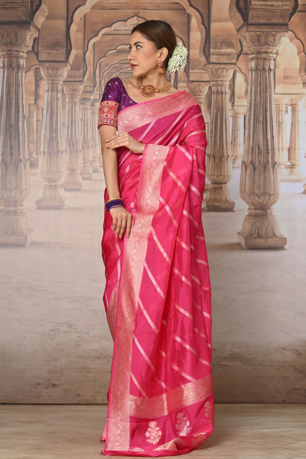 Buy Green Banarasi Art Silk Saree Nitaraa