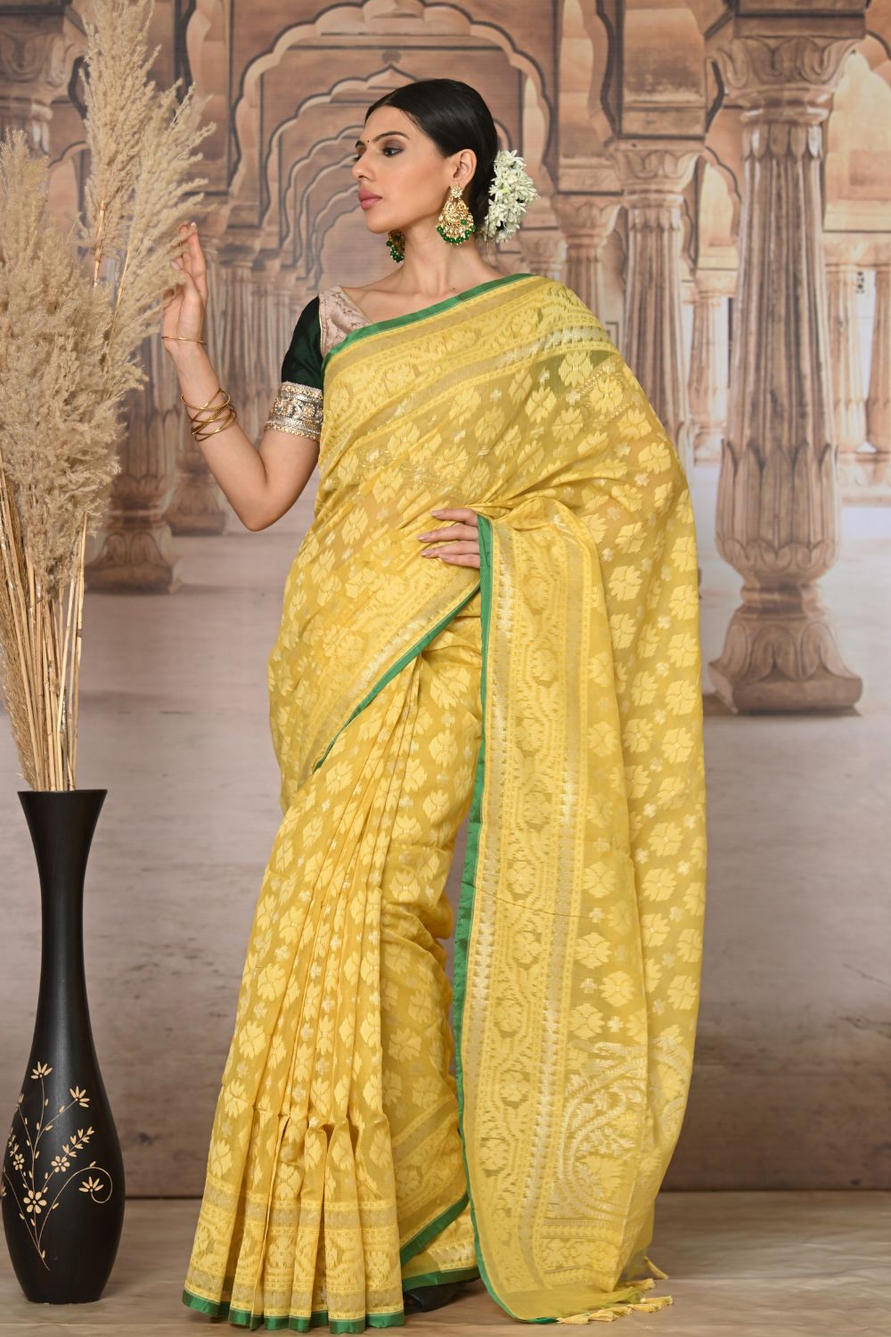 Buy Ocean Blue Banarasi Saree Nitaraa