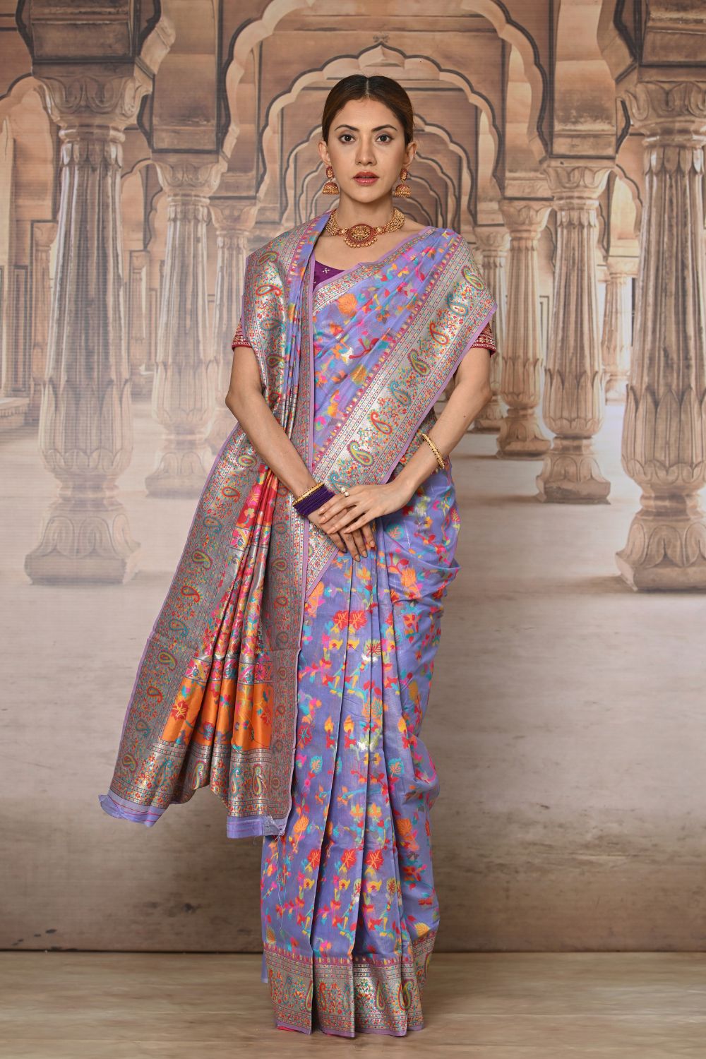 Buy Pink Paithani Silk Saree Nitaraa