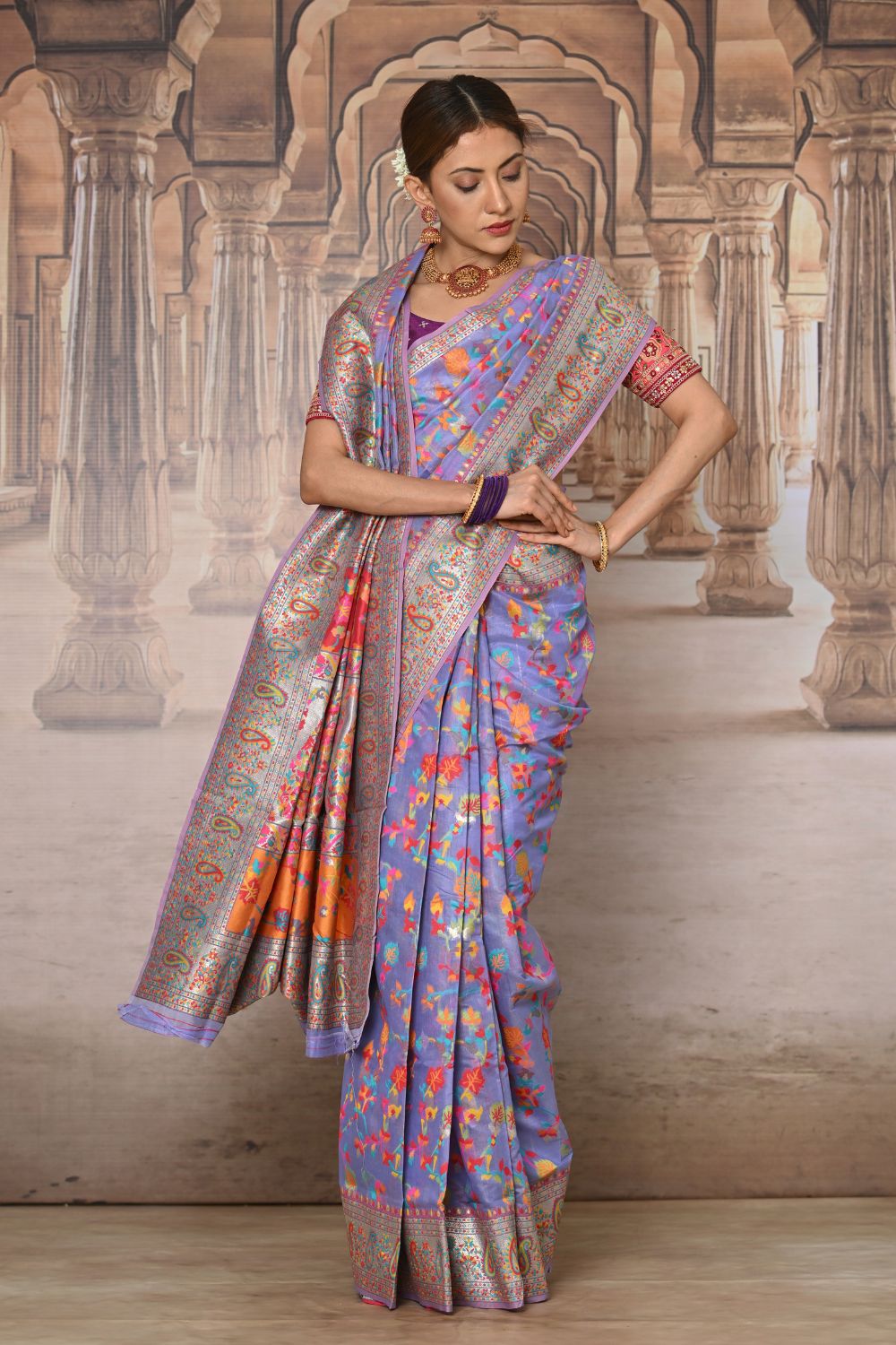 Buy Off White Paithani Silk Saree Nitaraa