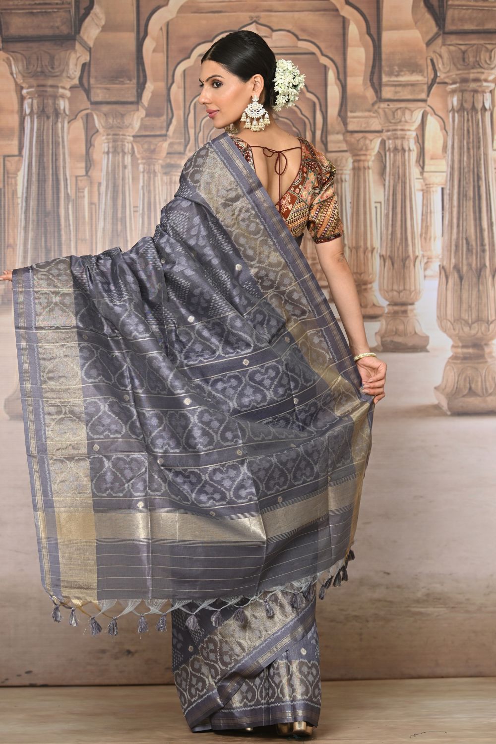 Buy Pink Paithani Silk Blend Saree Nitaraa