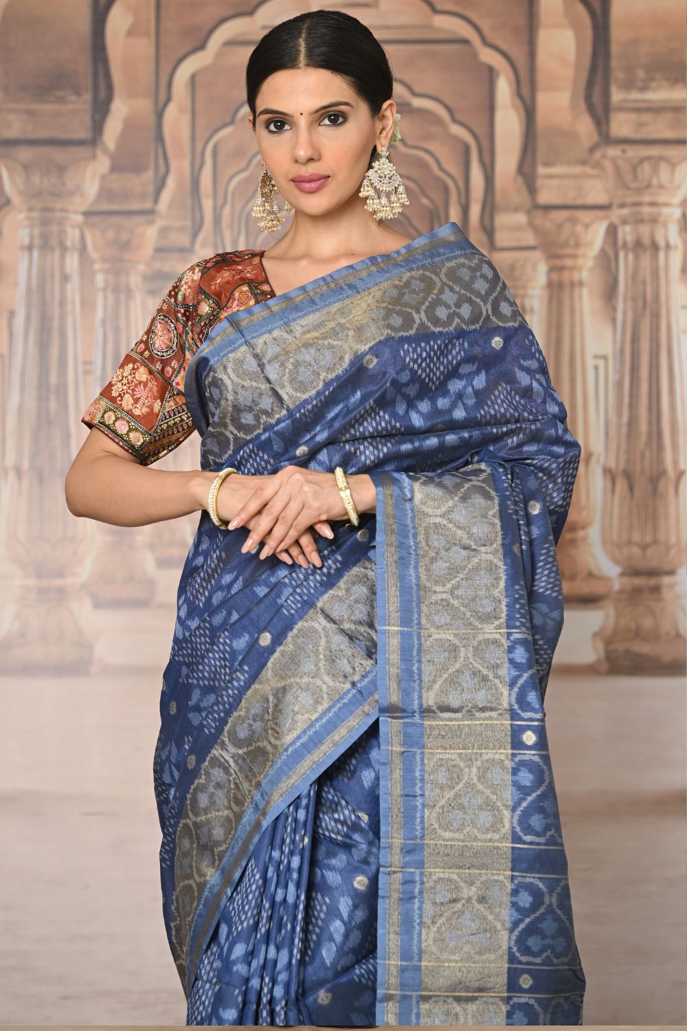 Buy Yellow Tissue Saree Nitaraa