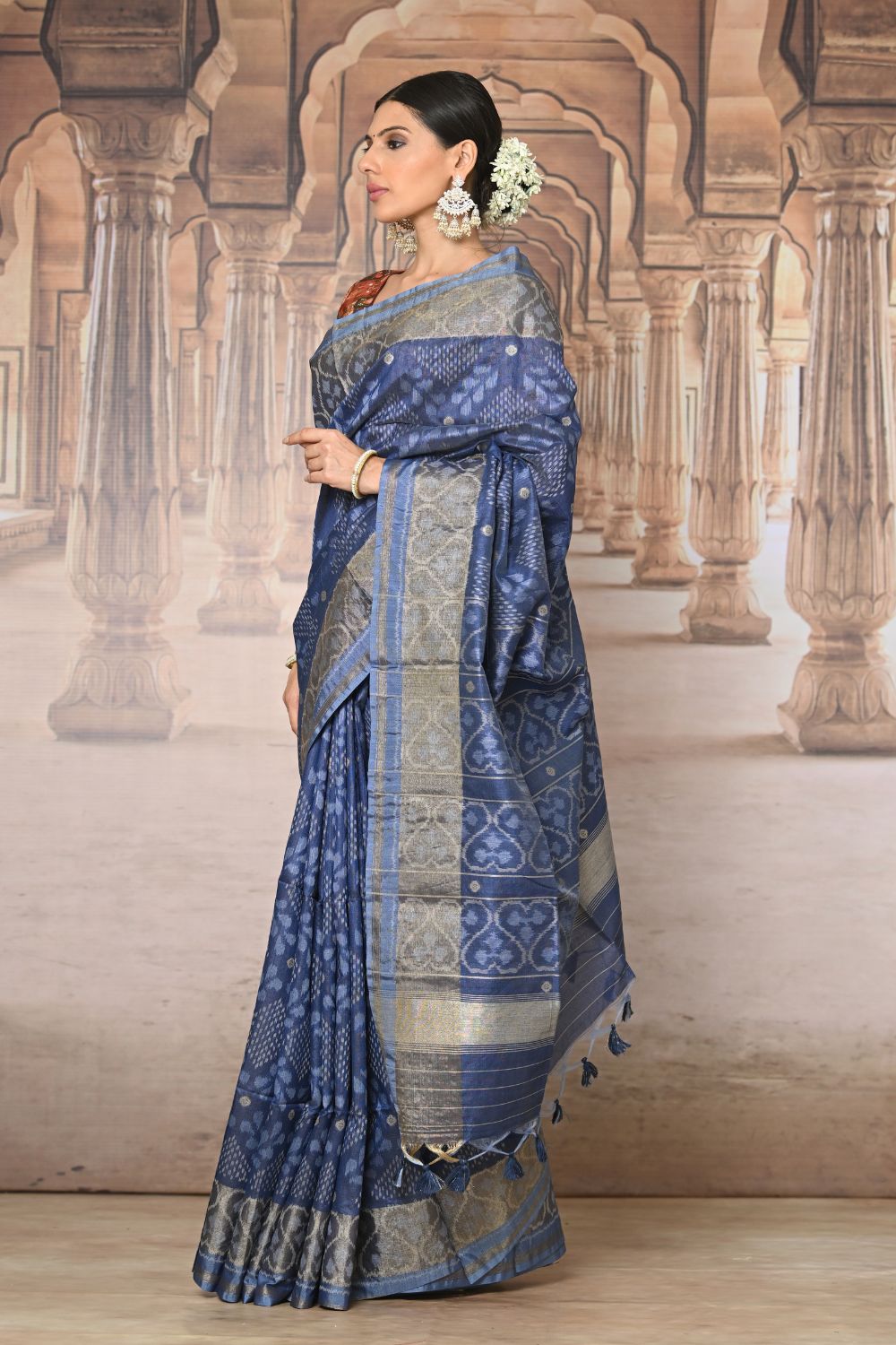 Buy Coffee Brown Silk Cotton Saree Nitaraa