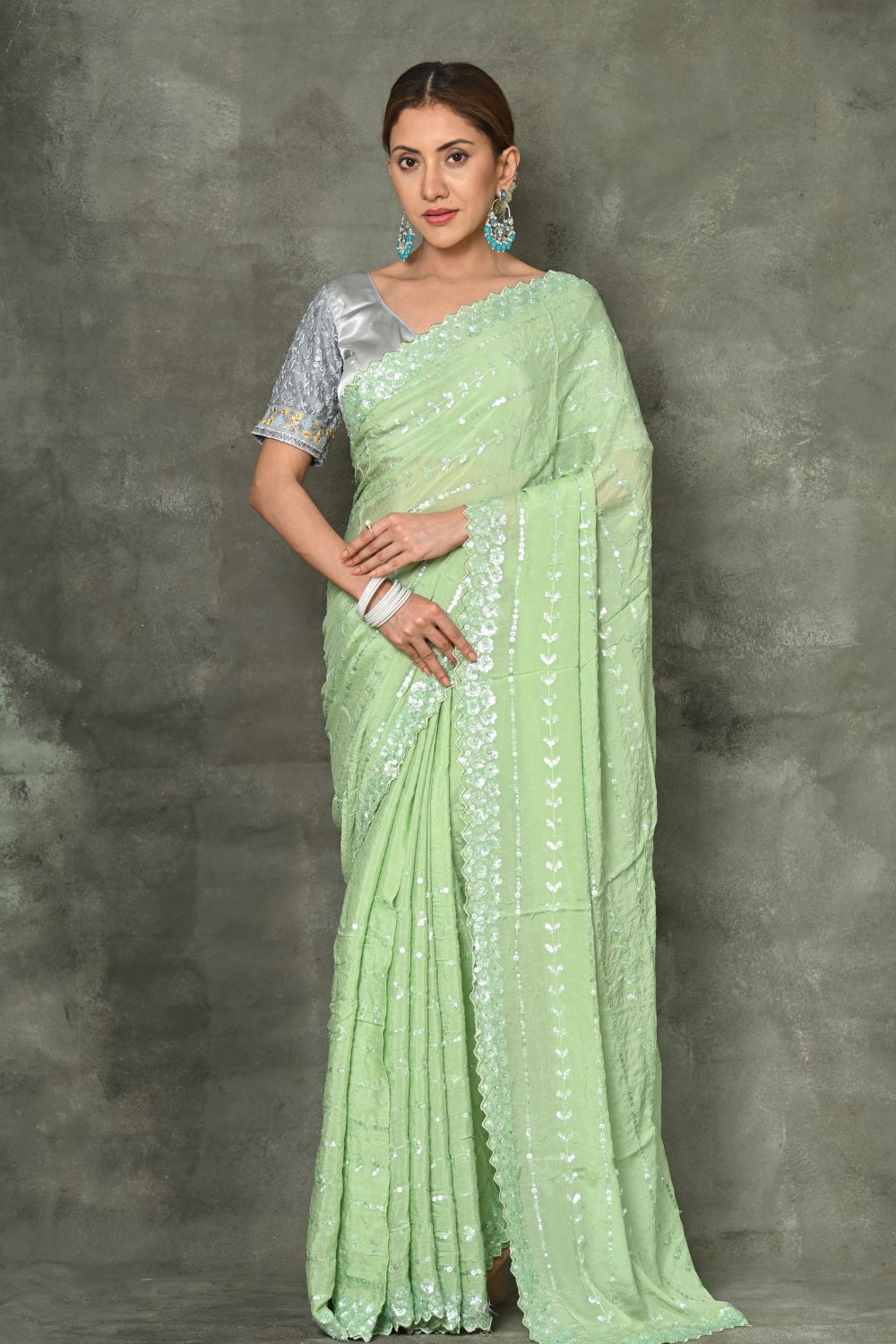 Buy Usafa Blue Patola Saree Nitaraa