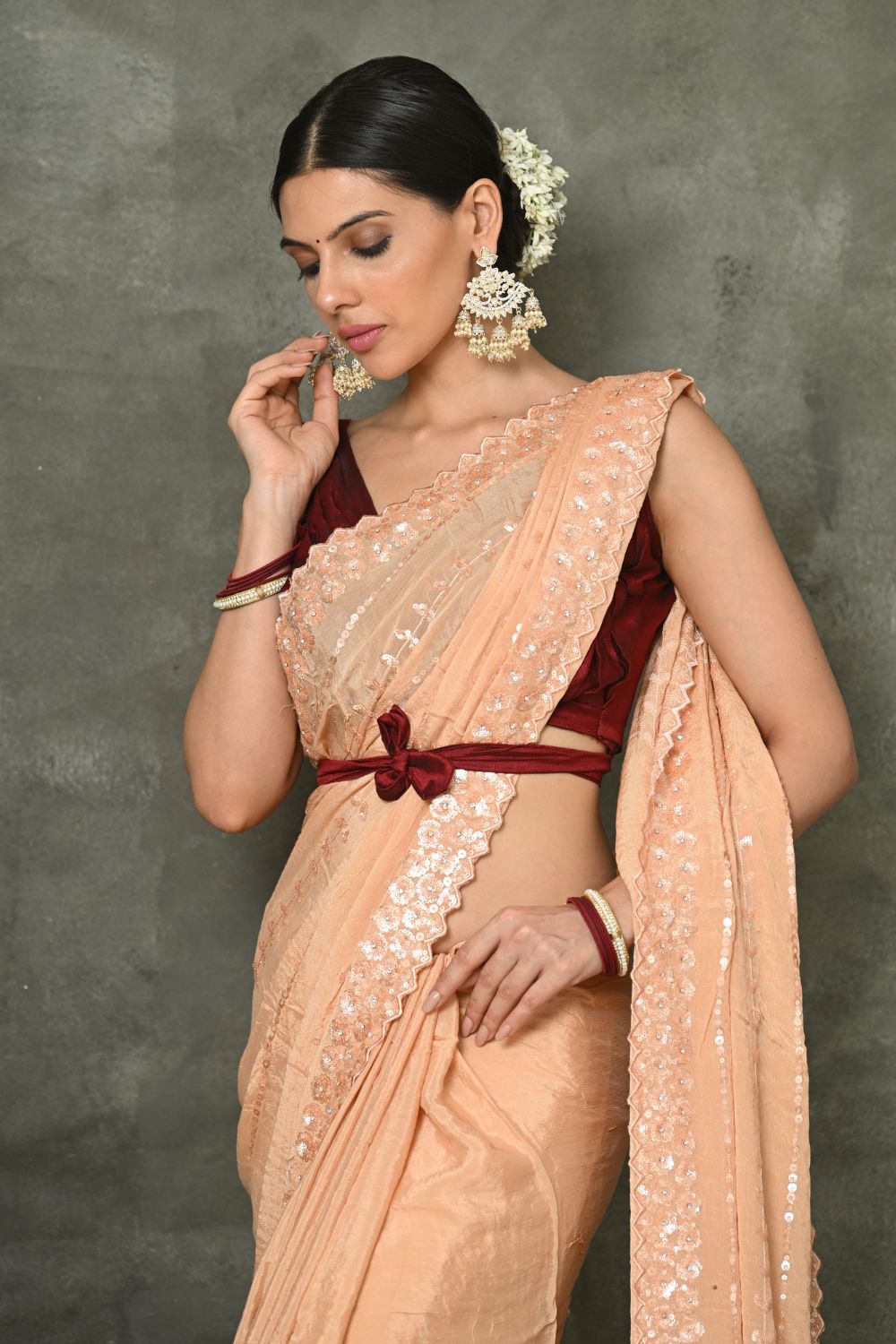 Buy Dark Pink Patola Saree Nitaraa