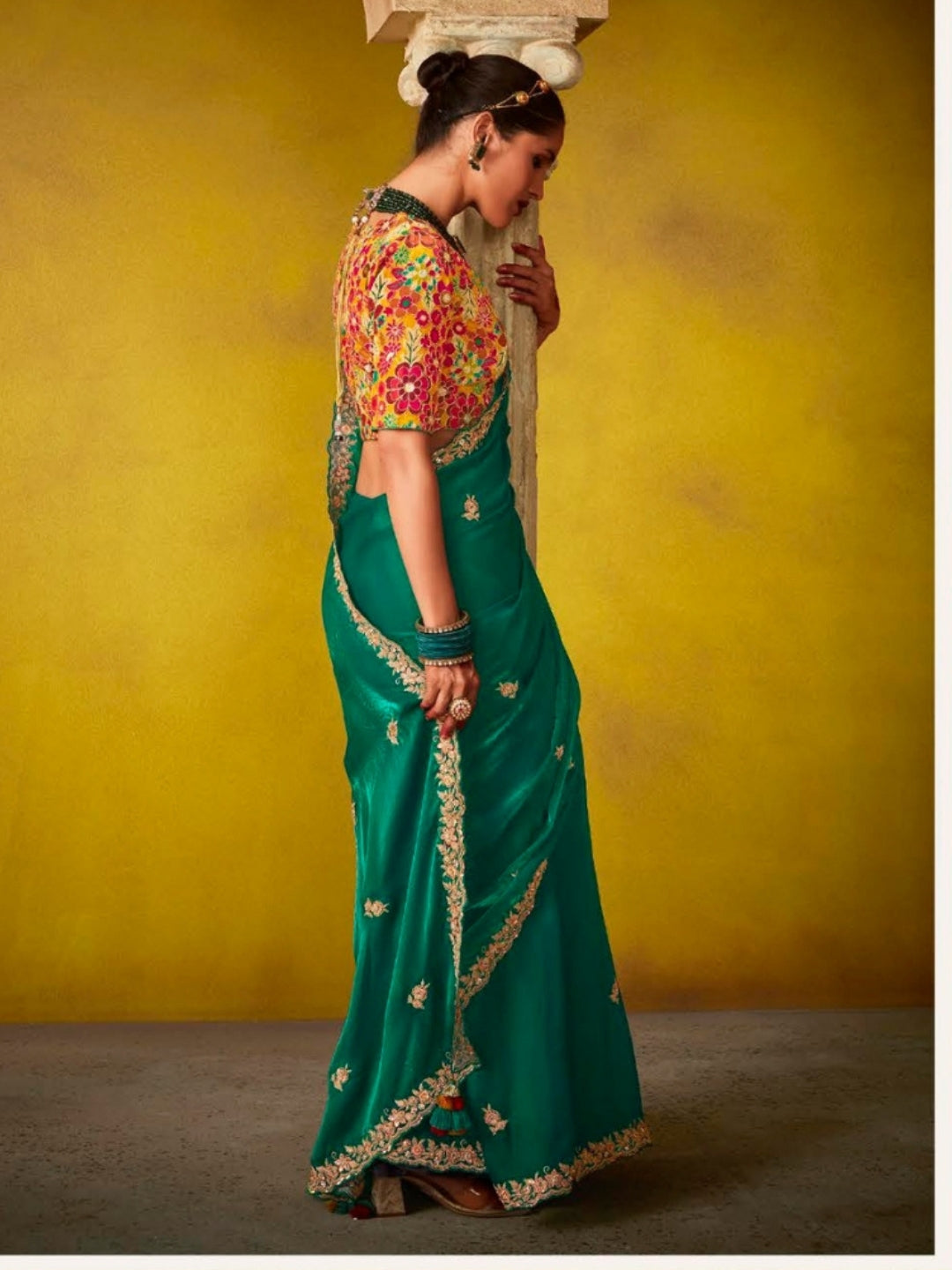 Green Designer Banarasi Saree