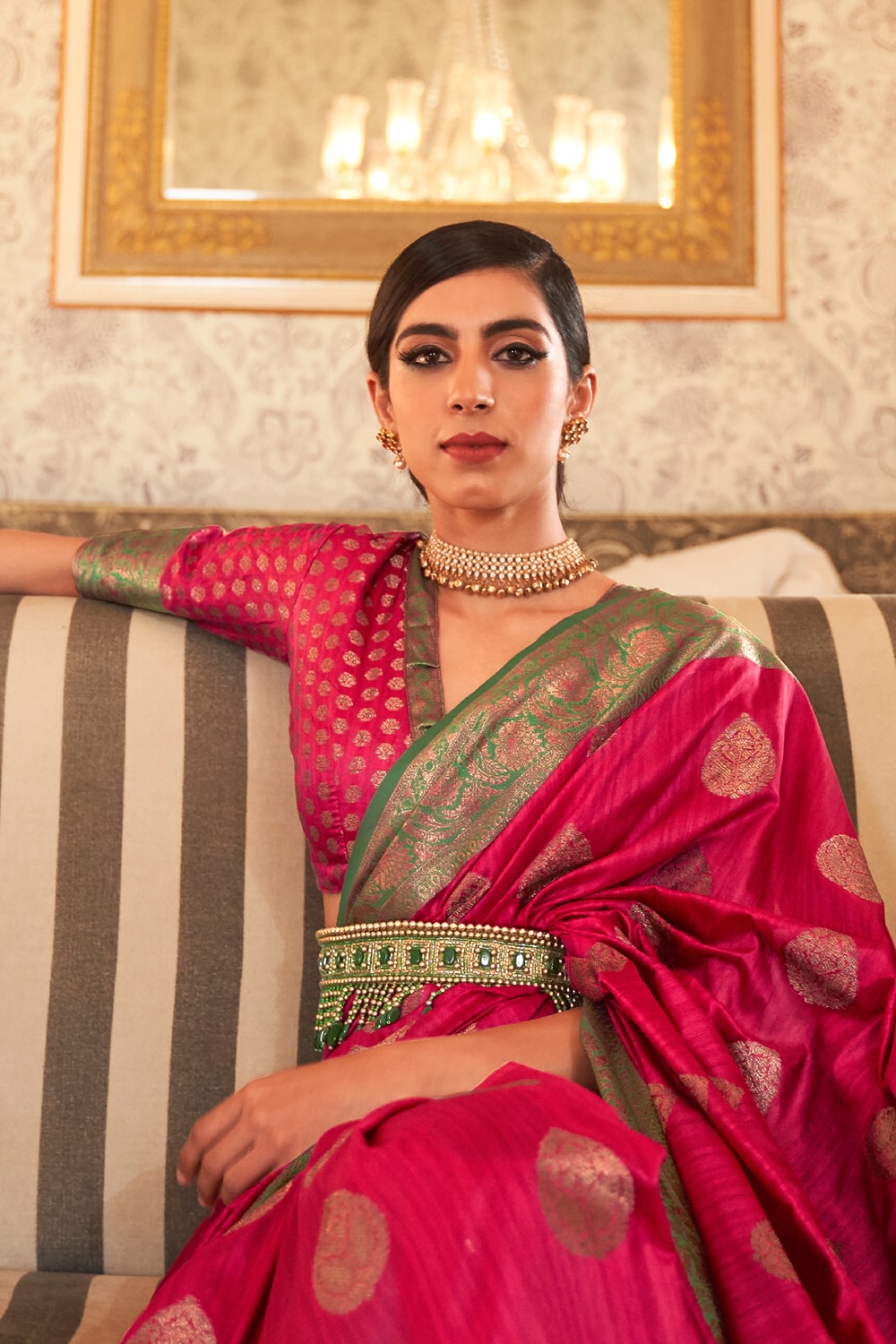 Buy Pink Paithani Silk Saree Nitaraa