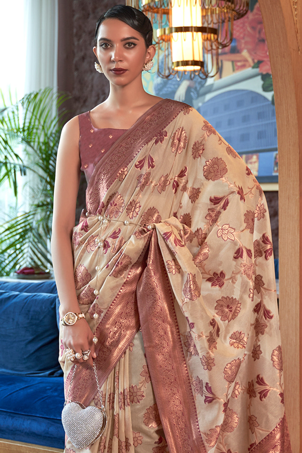 Buy Pista Paithani Silk Saree Nitaraa