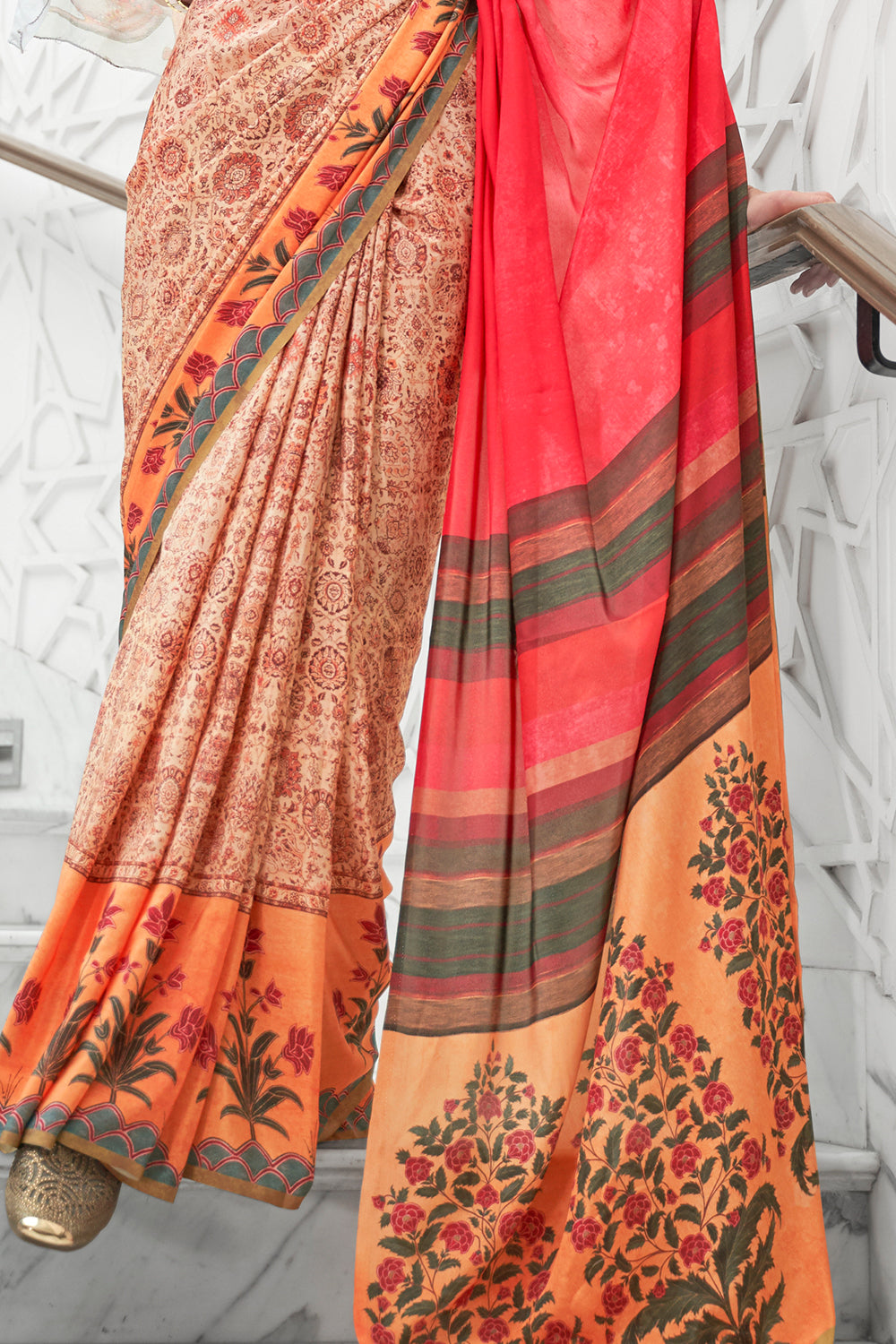 Buy Thulian Pink Kanjivaram Saree Nitaraa