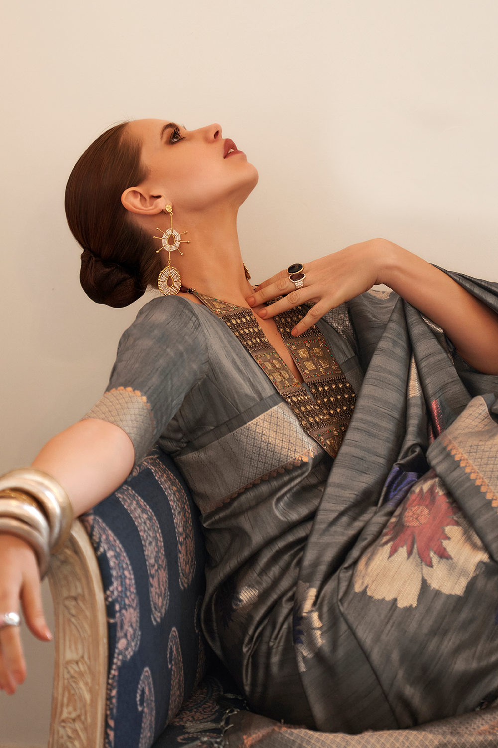 Buy Hot Pink Raw Silk Saree Nitaraa