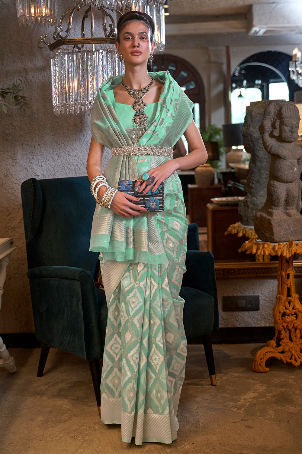 Buy Purple Paithani Silk Saree Nitaraa