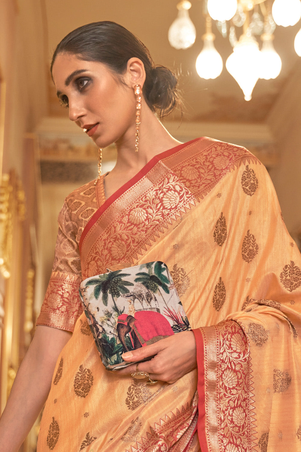 Buy Hot Pink Banarasi Silk Saree Nitaraa