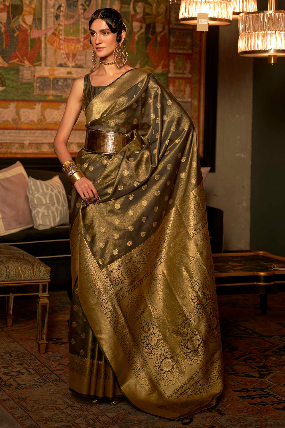 Buy Yellow Paithani Patola Silk Saree Nitaraa