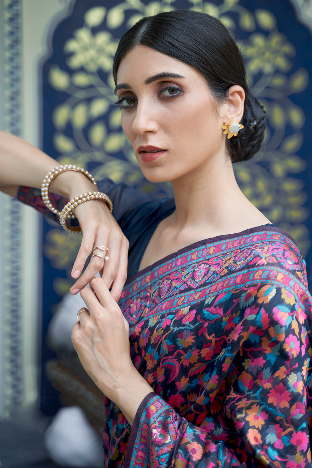 Buy Pastel Grey Cotton Saree Nitaraa