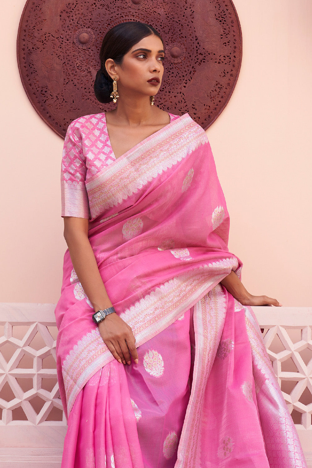 Buy Pastel Wine Kanjivaram Saree Nitaraa