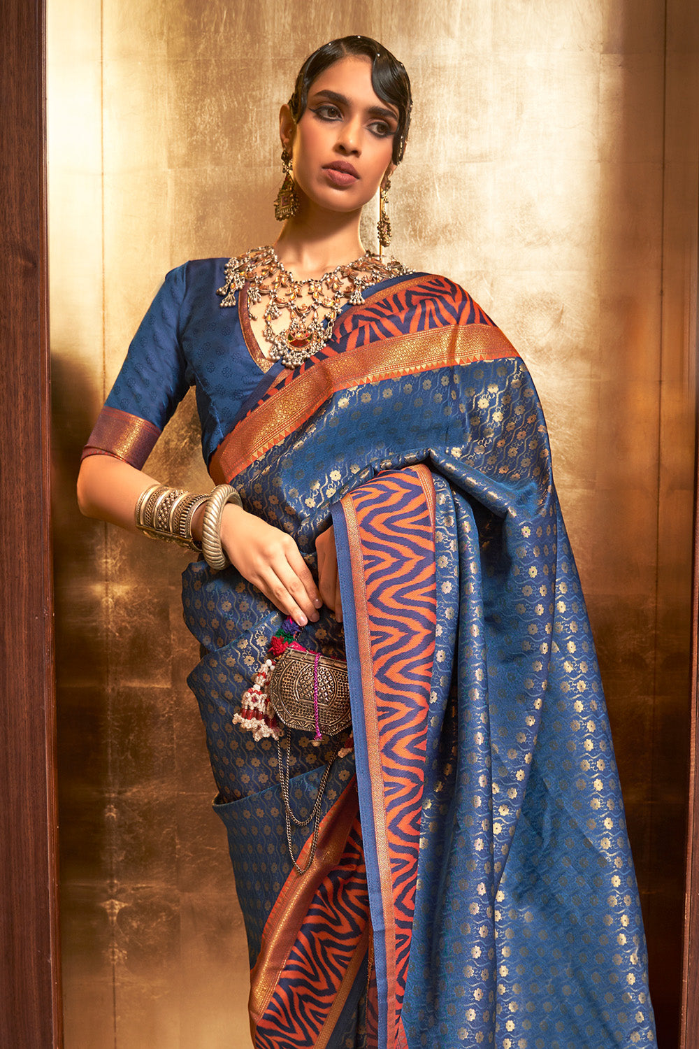 Buy Light Brown Silk Saree Nitaraa