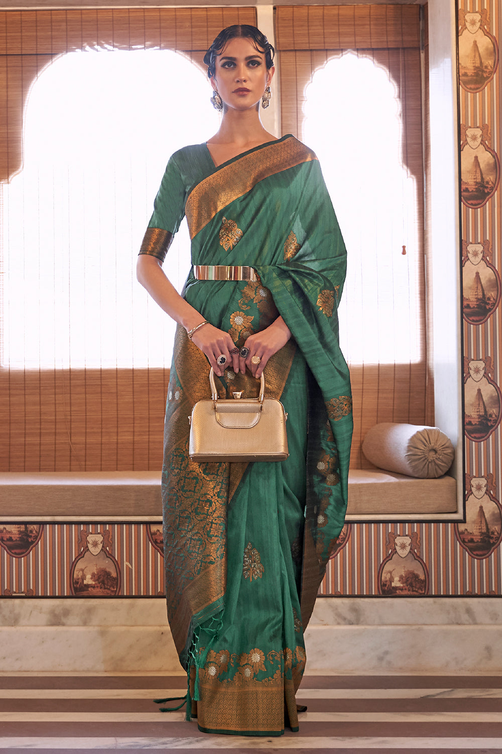 Buy Velour Purple Kanjivaram Saree Nitaraa