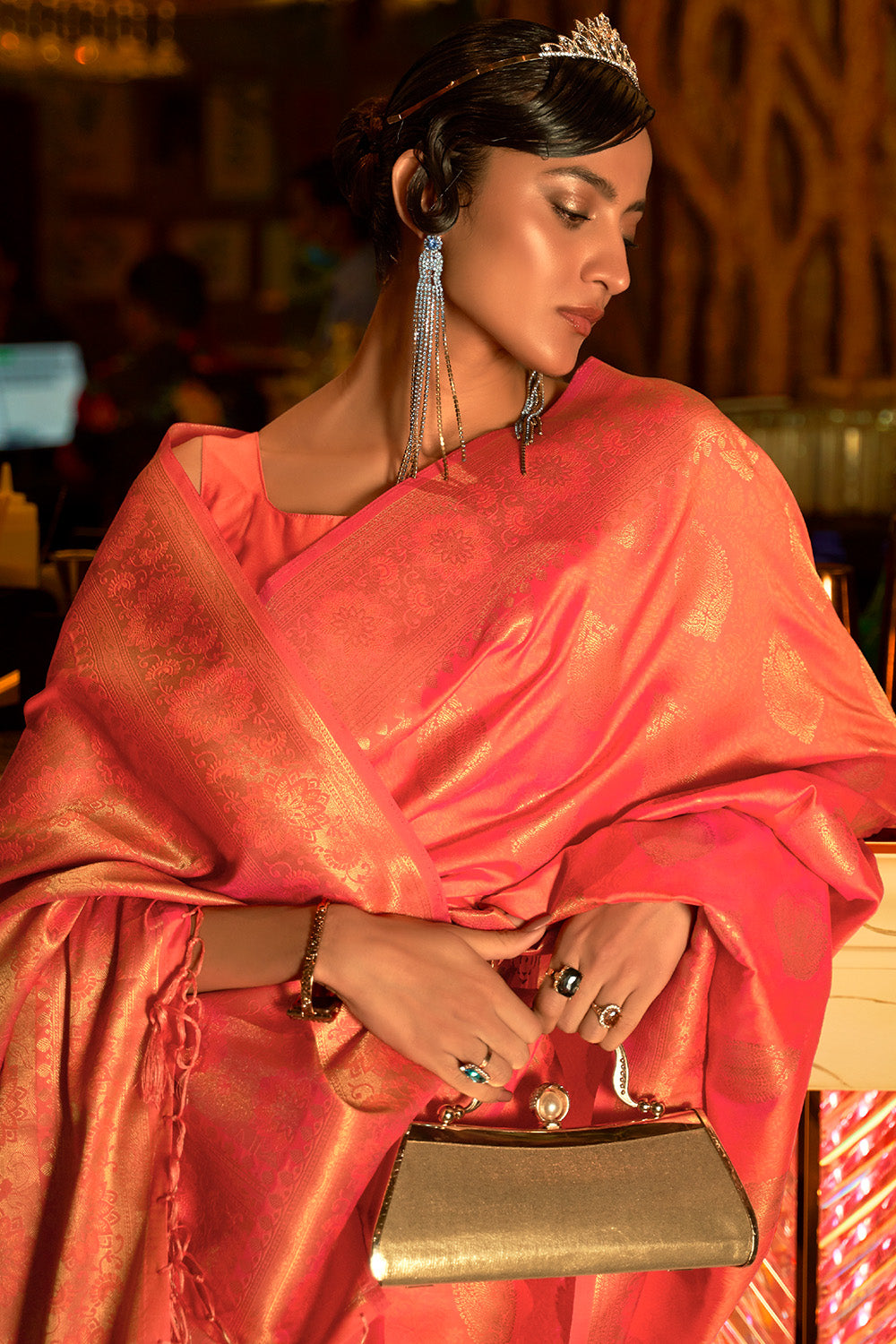 Buy Mango Yellow Ilkal Sarees Nitaraa