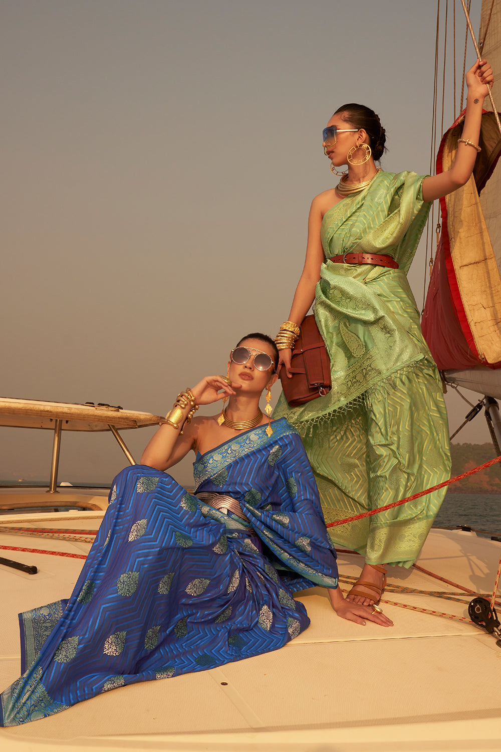 Buy Pink Silk Saree With Blouse Piece Nitaraa