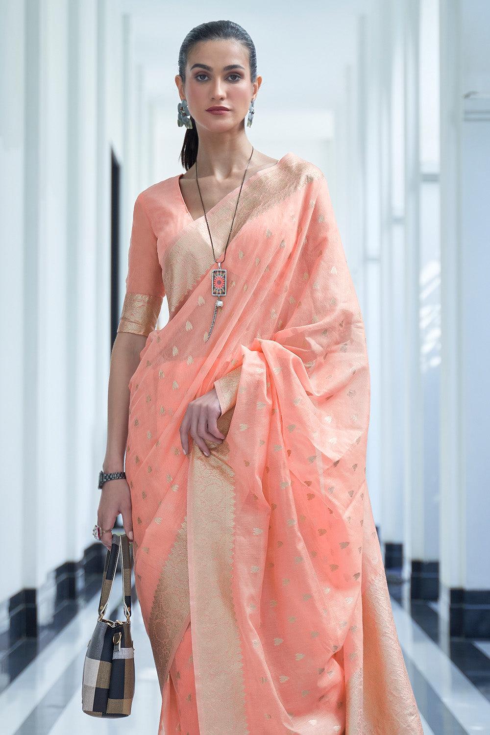 Buy Butterscotch Yellow Kanjivaram Saree Nitaraa