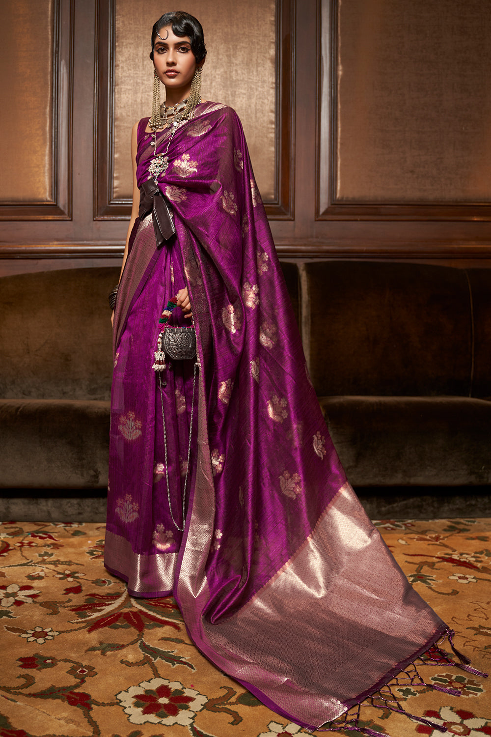 Buy Dark Purple Paithani Saree Nitaraa