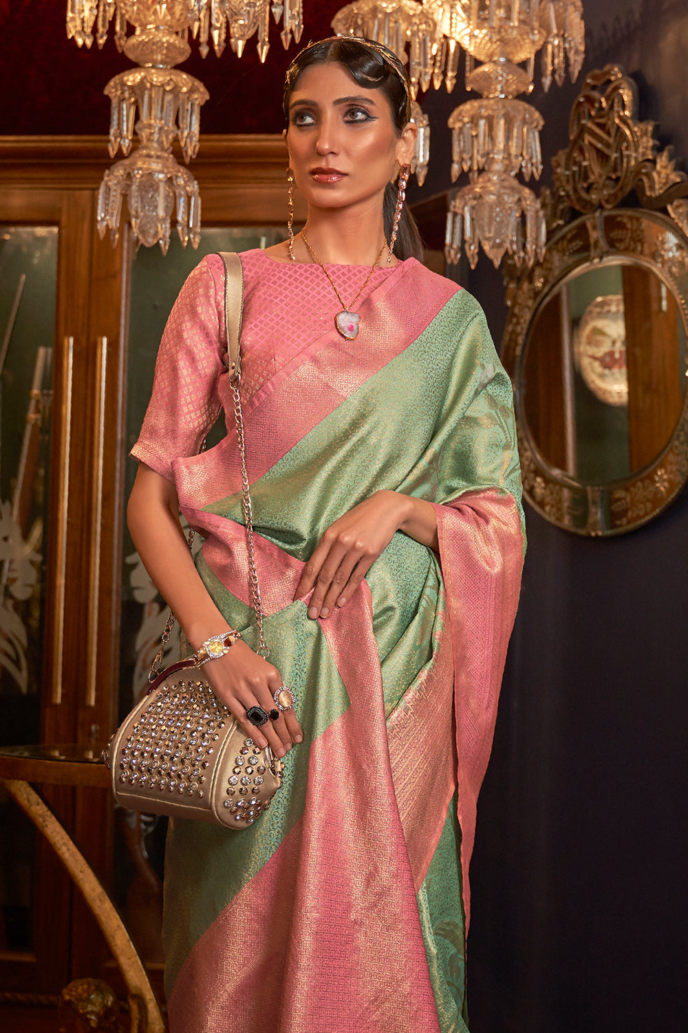 Buy Carmine Maroon Patola Saree Nitaraa