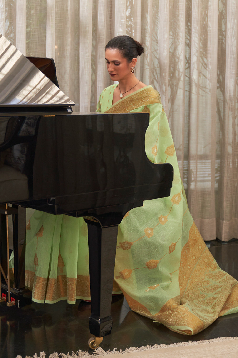 Buy Jasmine Purple Silk Saree Nitaraa