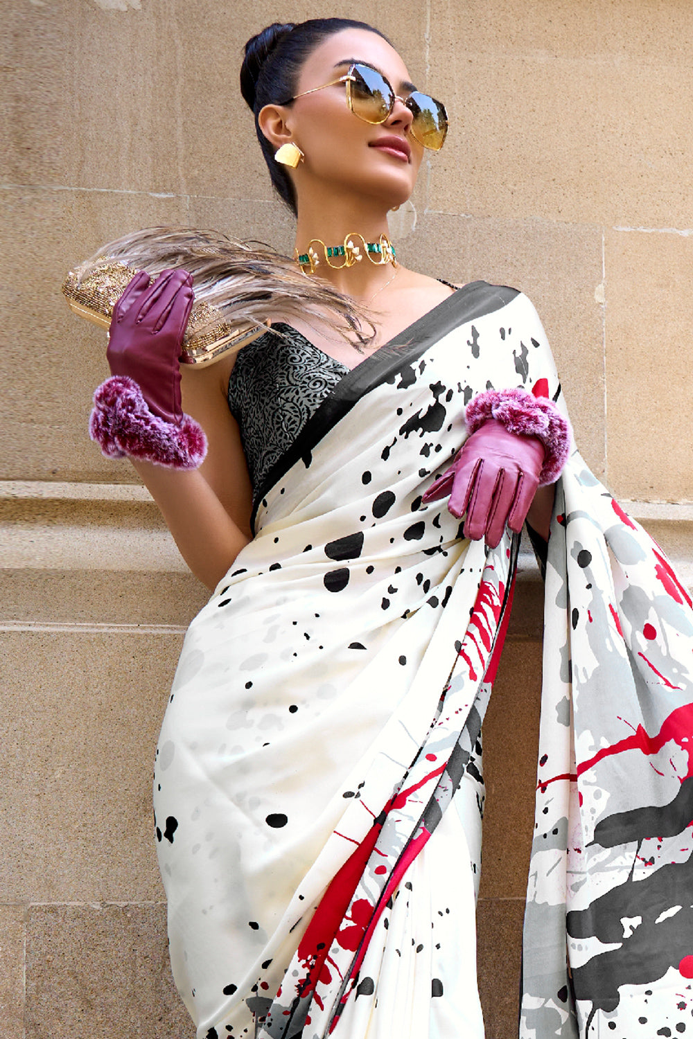 Buy Blaze Orange Zari Woven south silk Saree Nitaraa