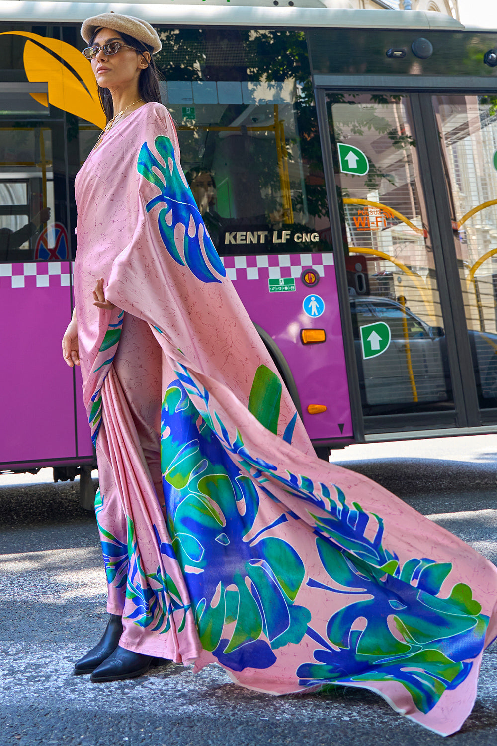 Buy Lilac Purple Kanjivaram Saree Nitaraa