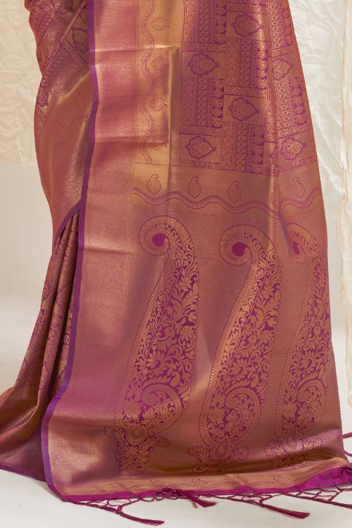 Buy Pink Tissue Saree Nitaraa