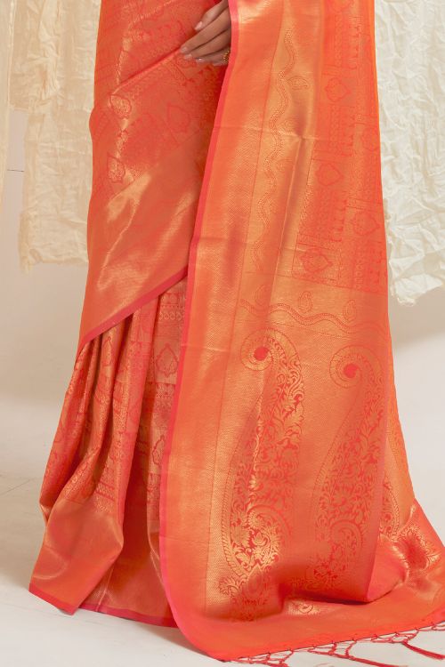 Buy Pink Muga Cotton Saree Nitaraa