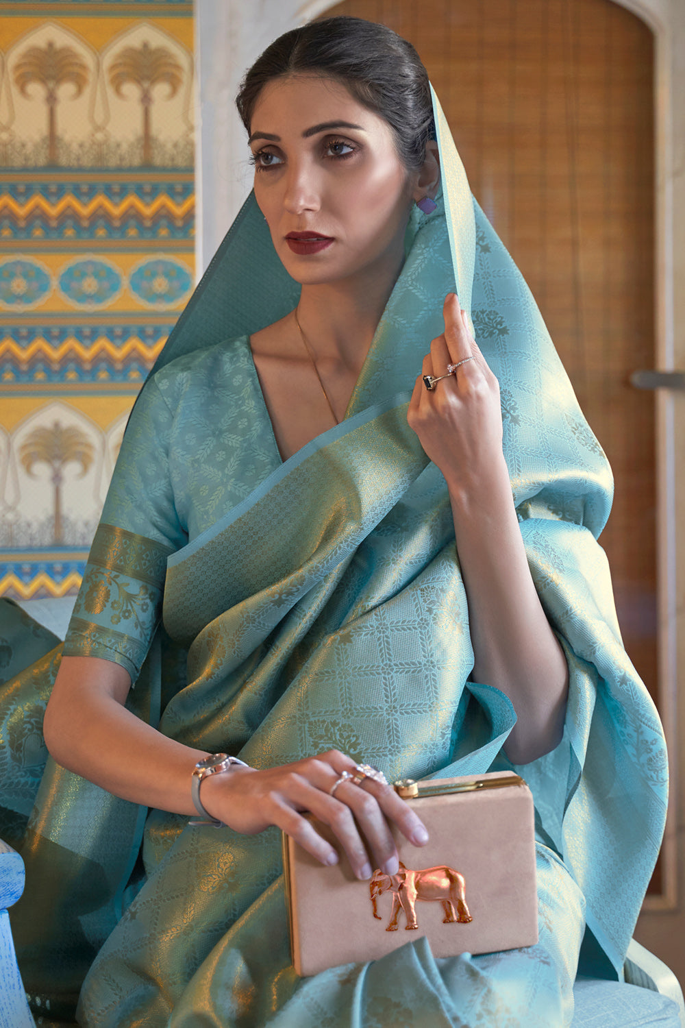 Buy Honey Yellow Linen Saree Nitaraa