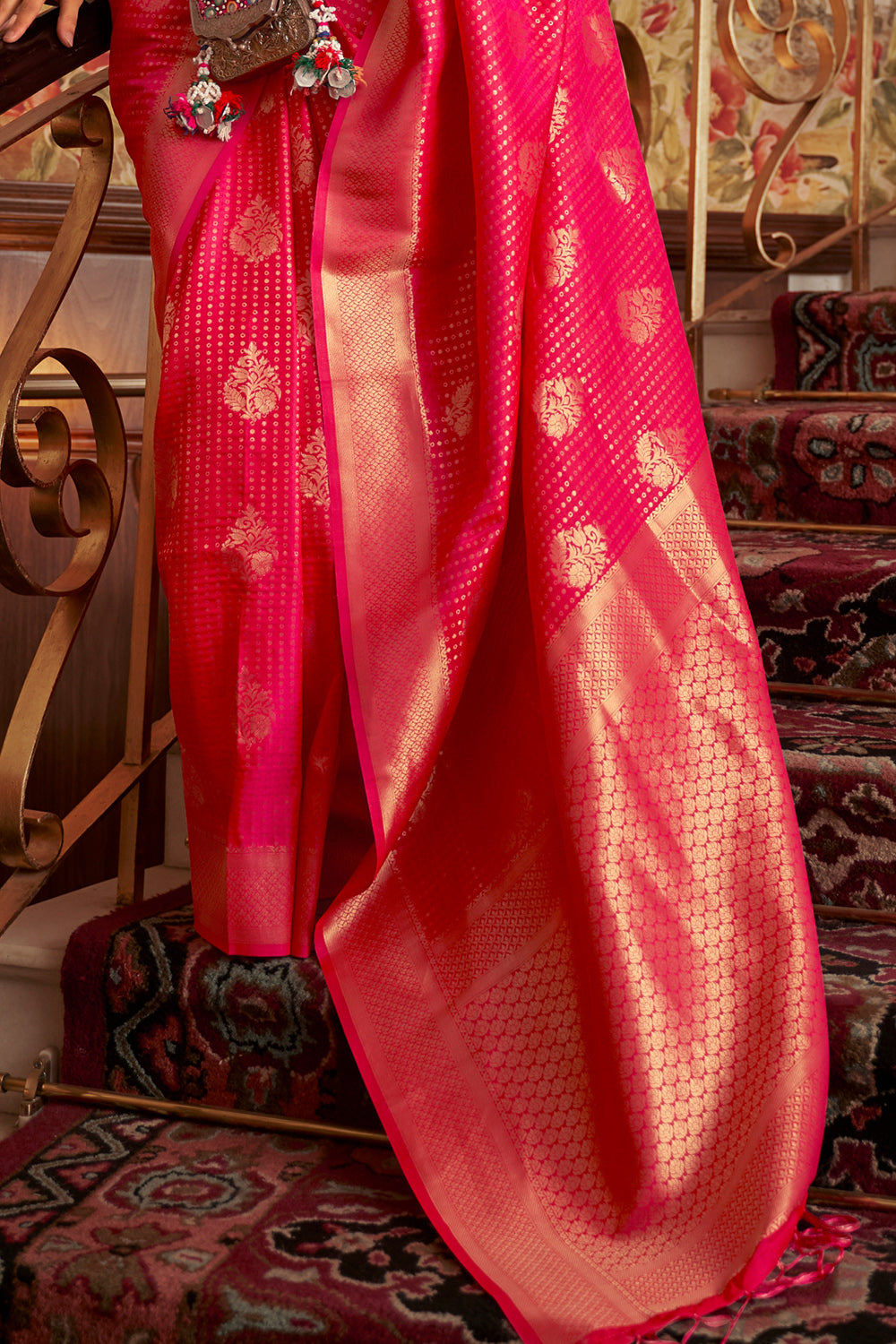Buy Baby Pink Paithani Patola Silk Saree Nitaraa