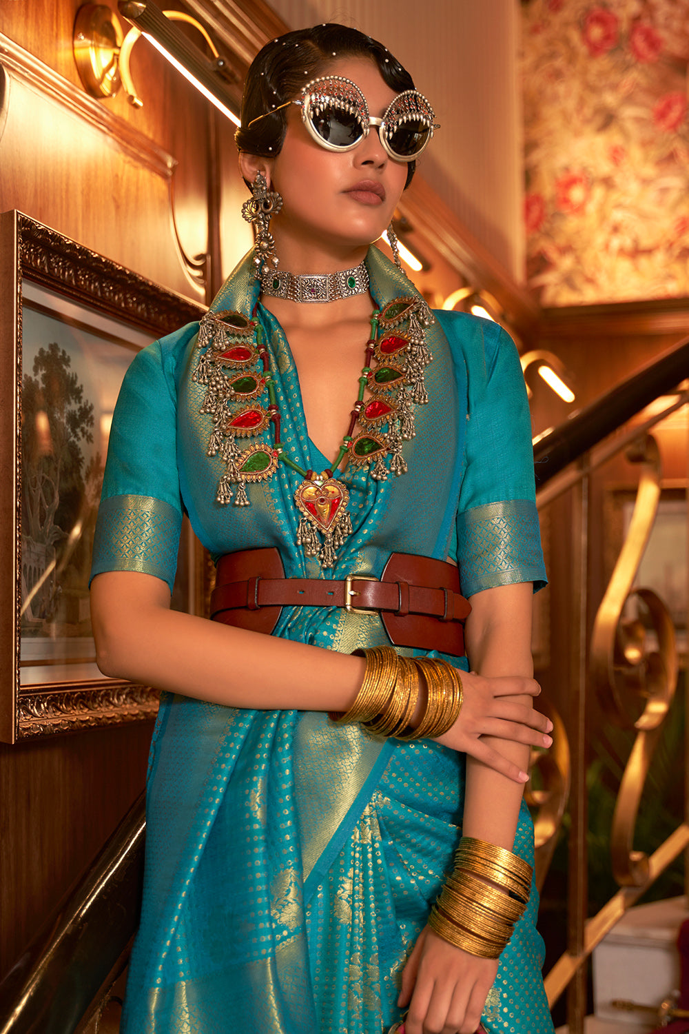 Buy Pink Raw Silk Saree Nitaraa