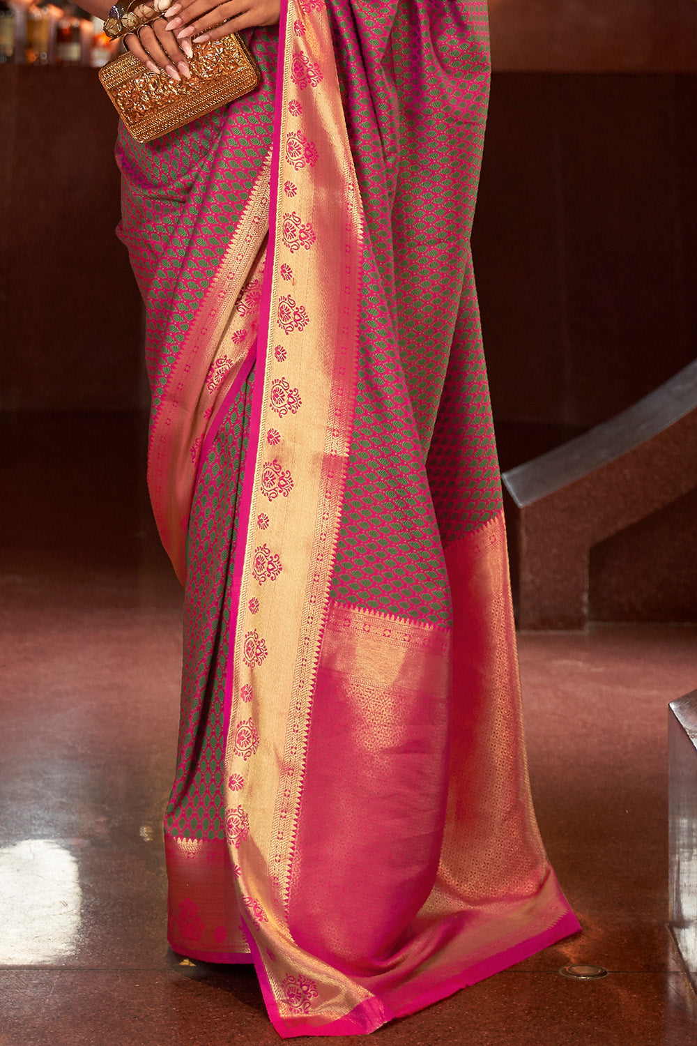 Buy Hot Pink Banarasi Saree Nitaraa