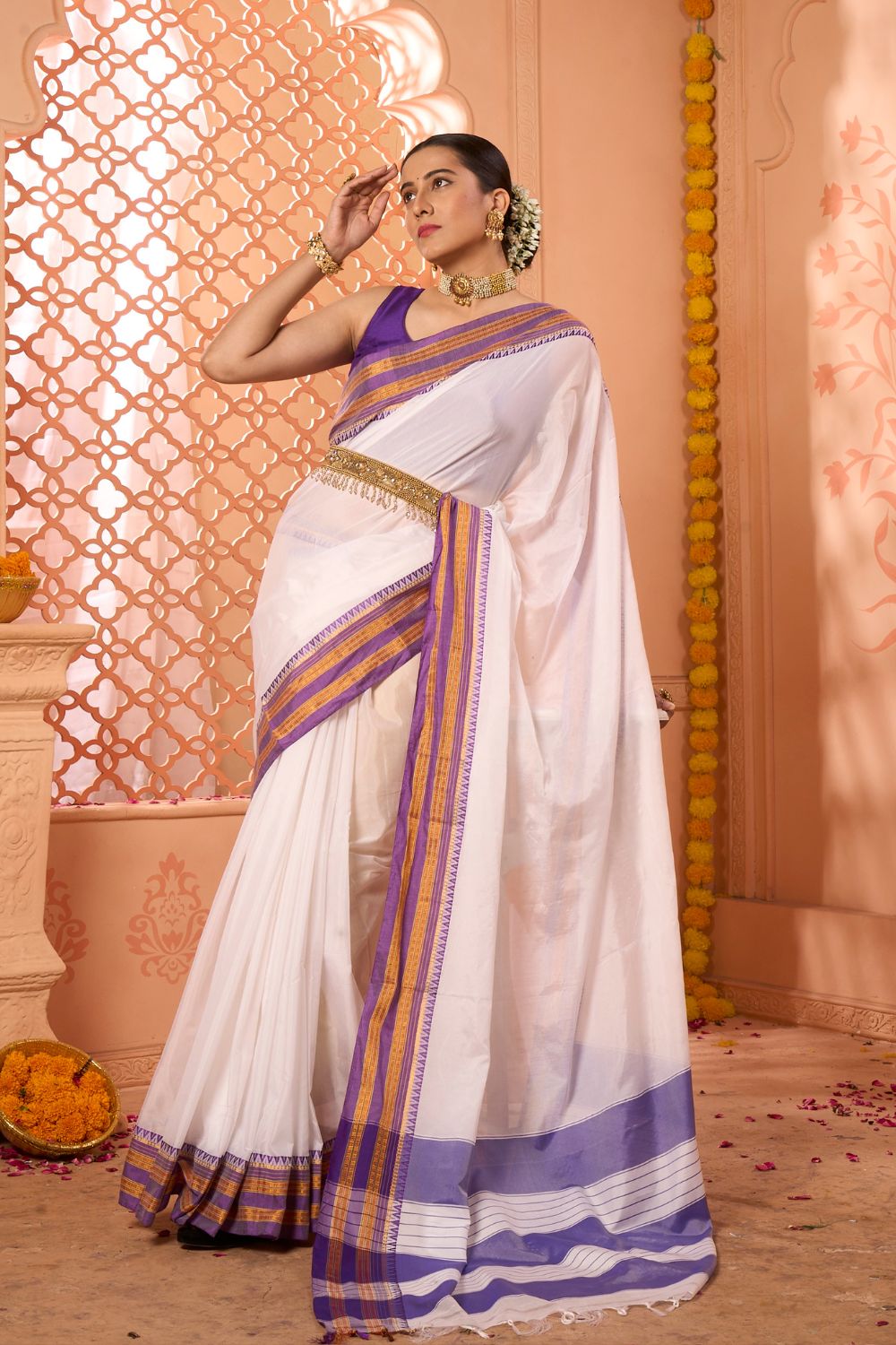 Buy Pine Green Banarasi Saree Nitaraa