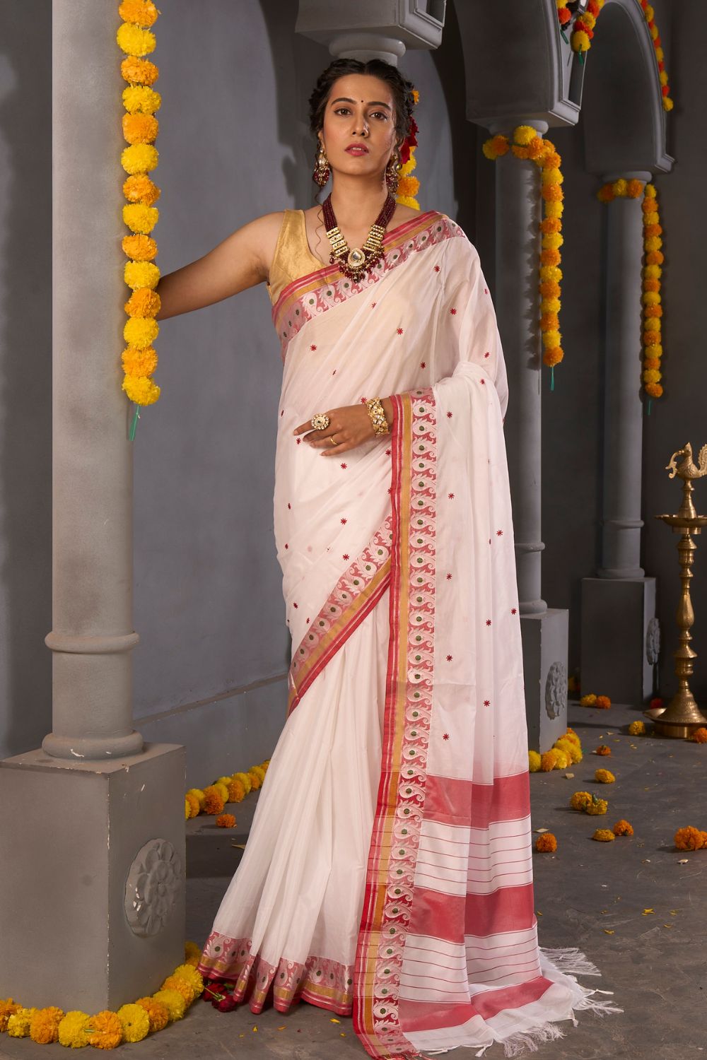 Buy Admiral Blue Chikankari Saree Nitaraa