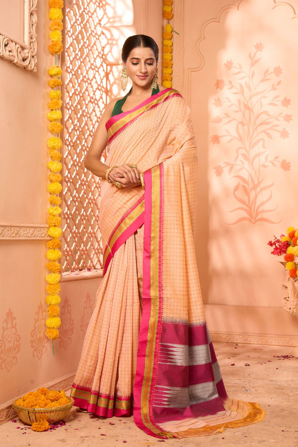 Buy Berry Violet Banarasi Saree Nitaraa