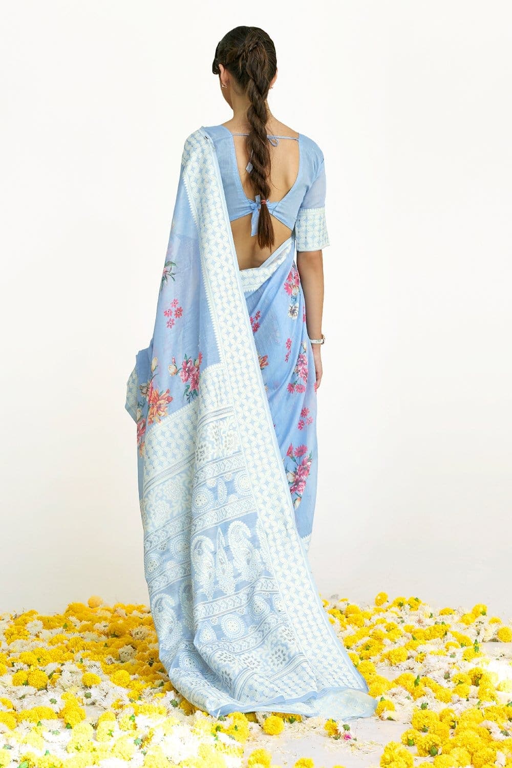 Buy French Pink Kanjivaram Saree Nitaraa