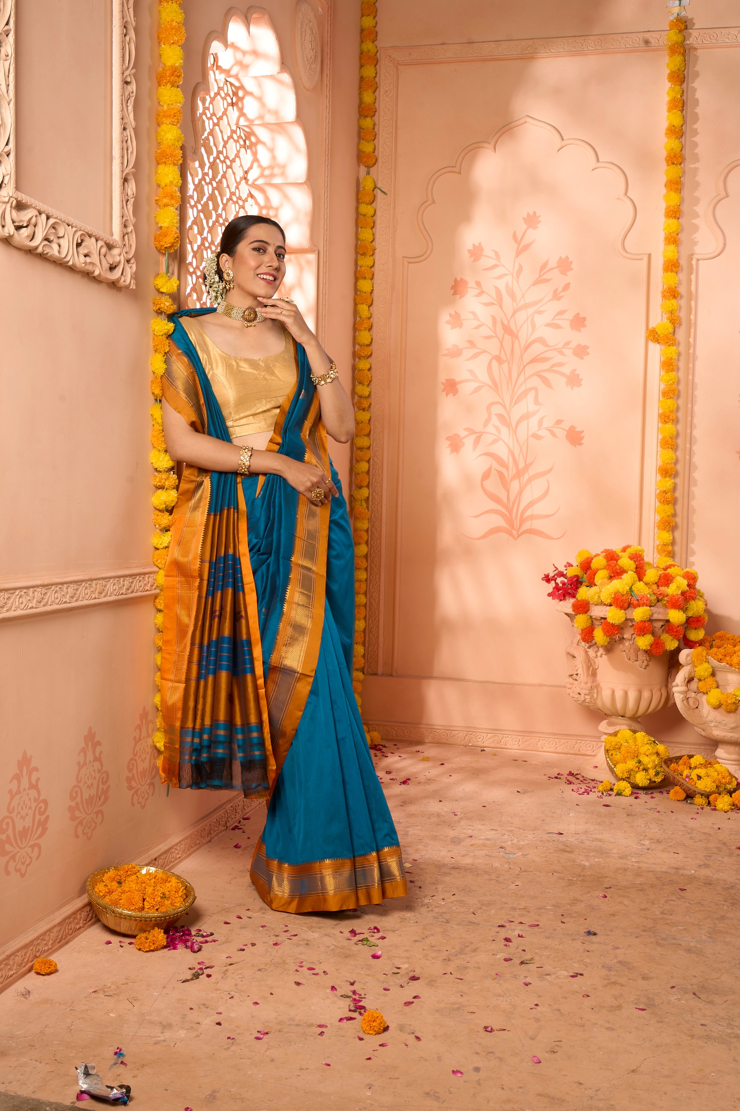 Buy Red Banarasi Art Silk Saree Nitaraa