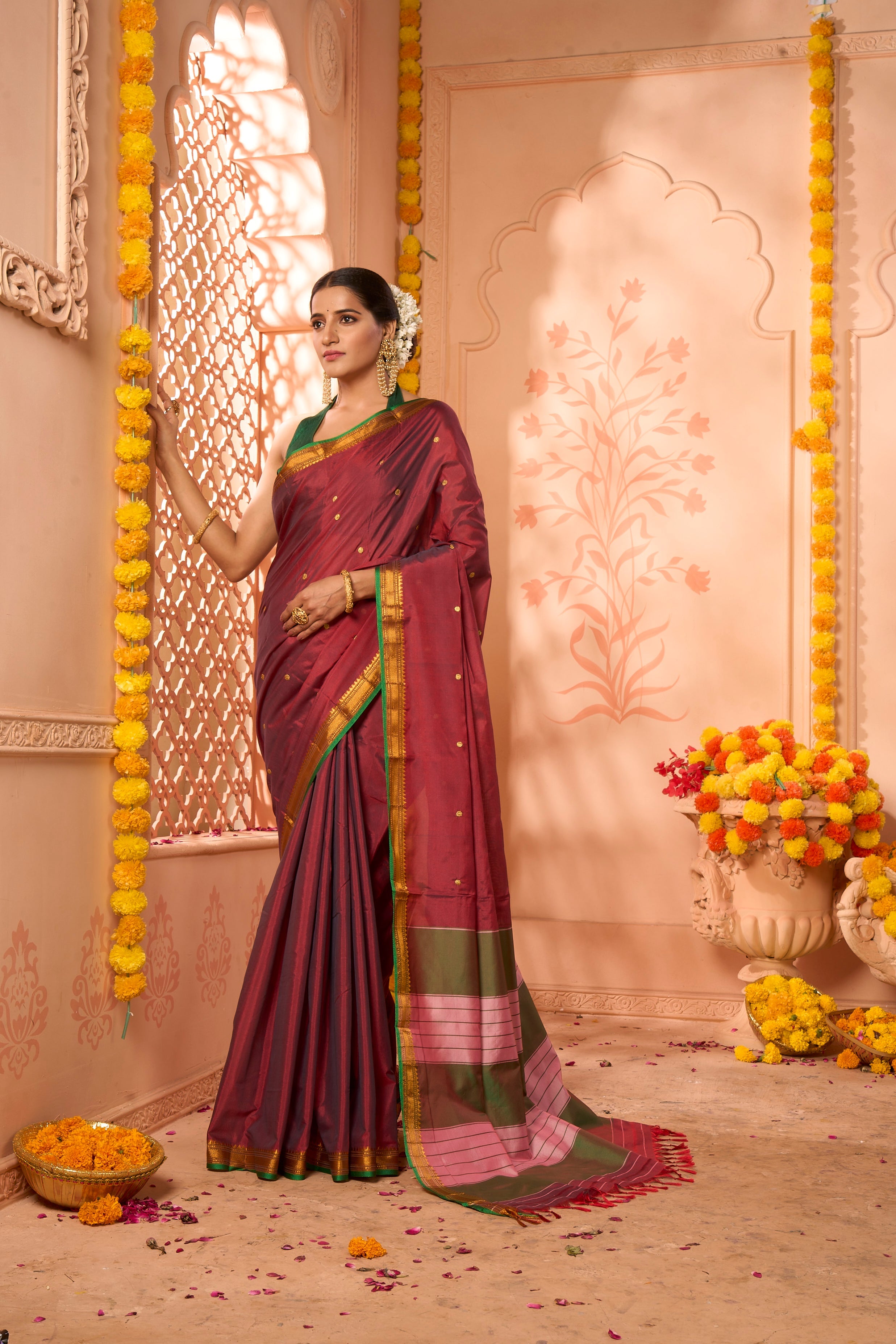 Buy Yellow Paithani Silk Saree Nitaraa