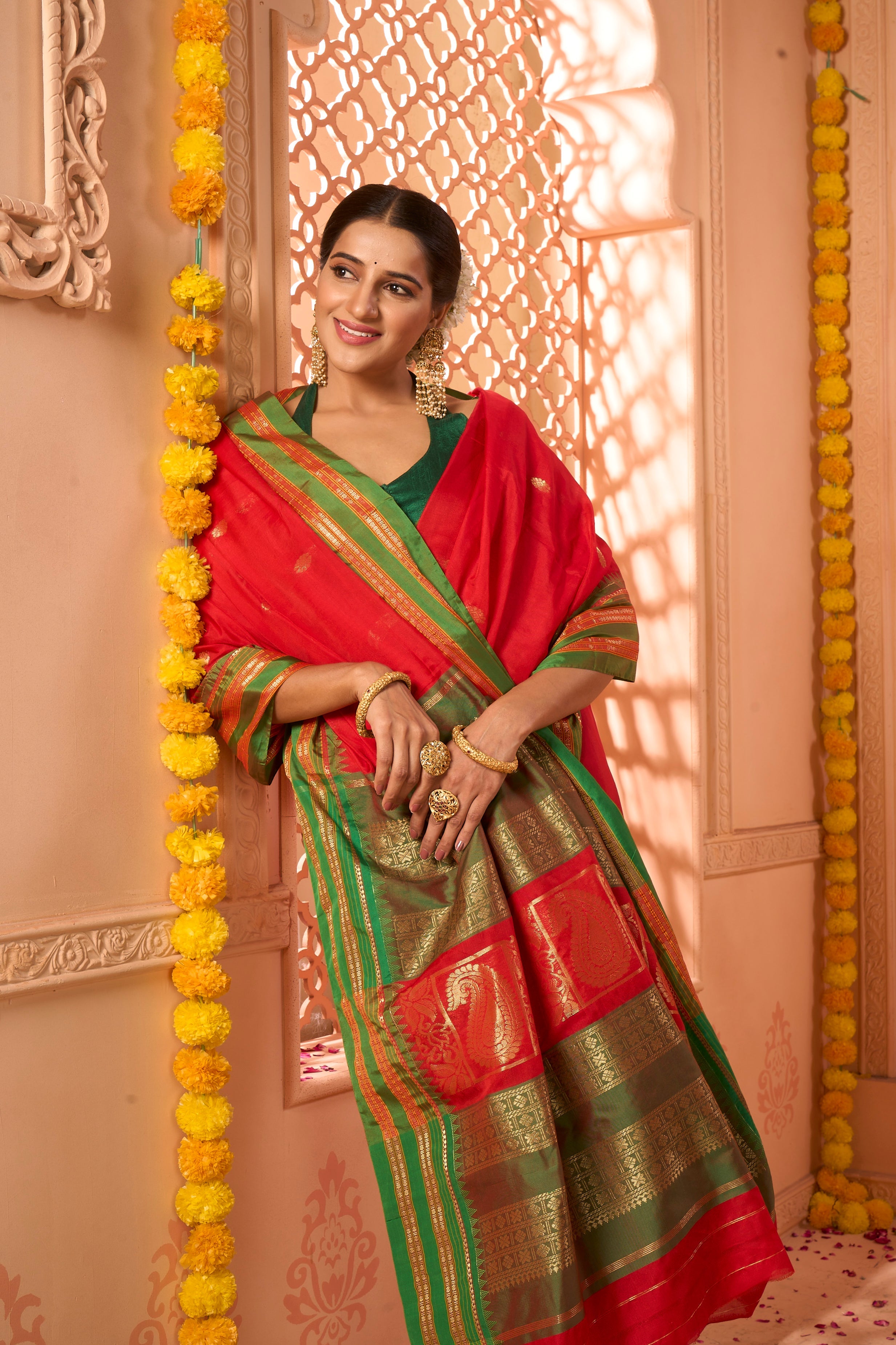 Buy Teal Tussar Silk Blend Saree Nitaraa