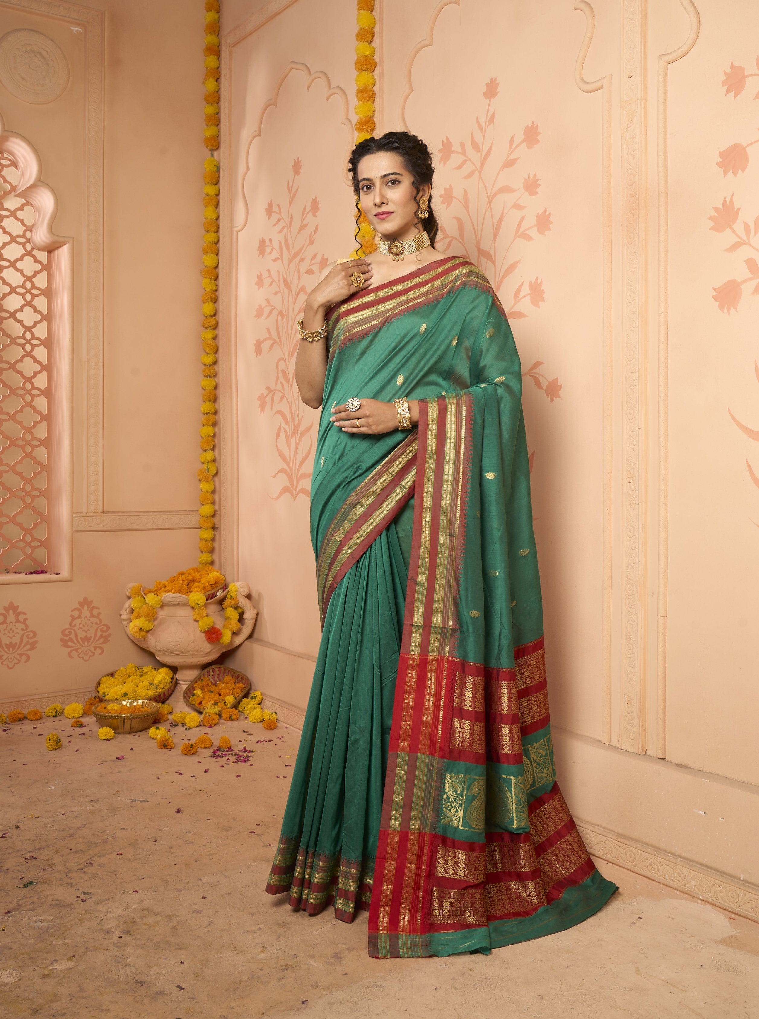 Buy Deep Black Banarasi Saree Nitaraa