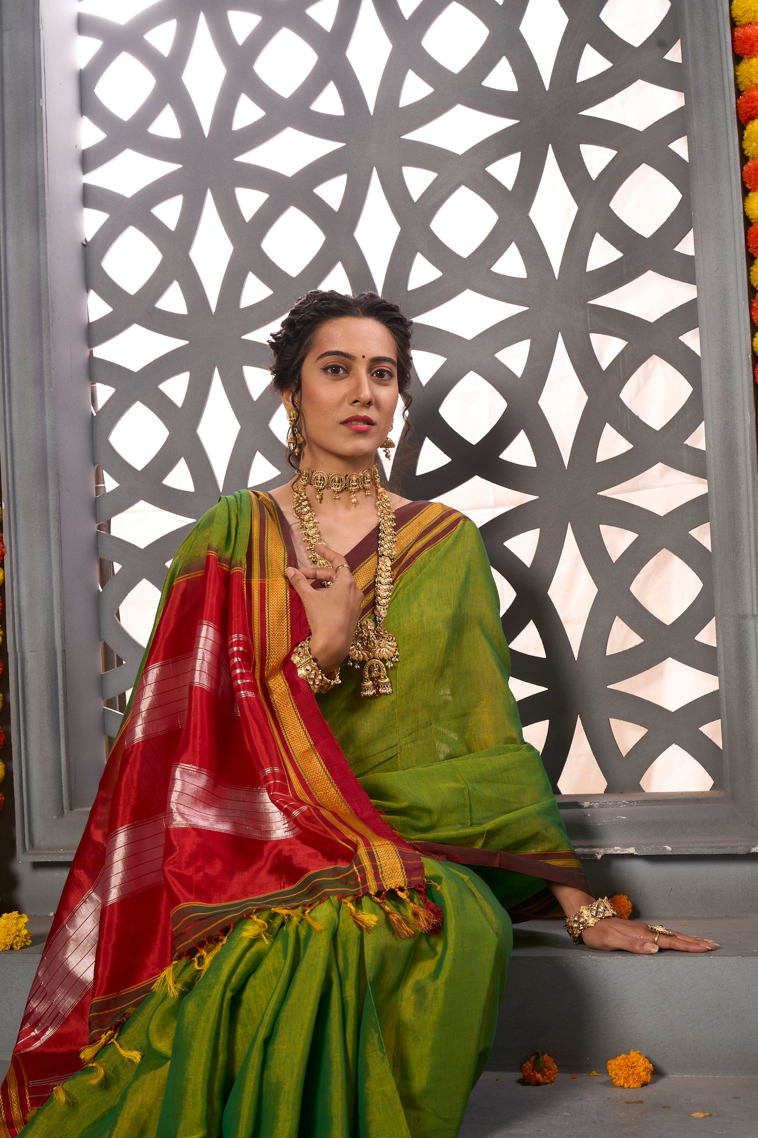 Buy Light Brown Silk Saree Nitaraa