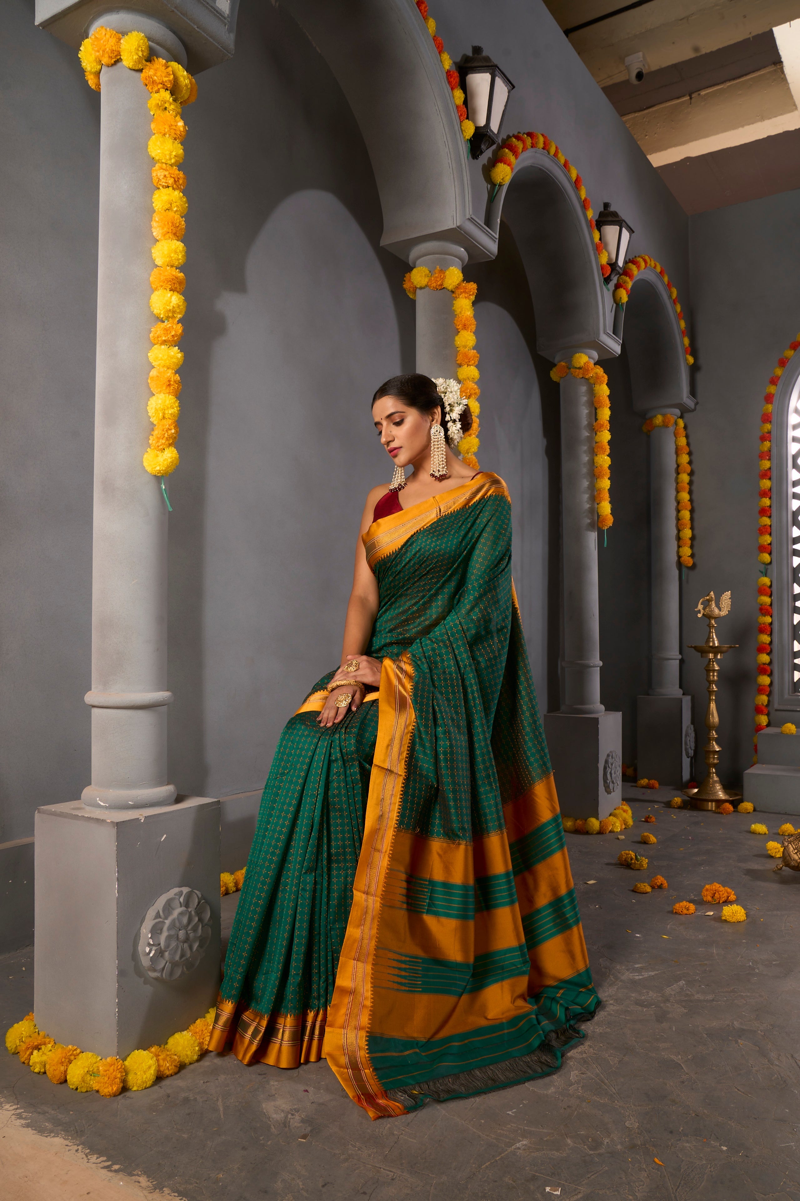Buy Blush Pink Banarasi Saree Nitaraa